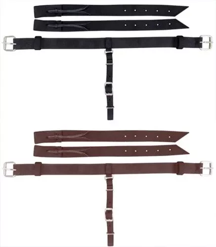 Pony 1.5" wide nylon back cinch with roller buckles and billets