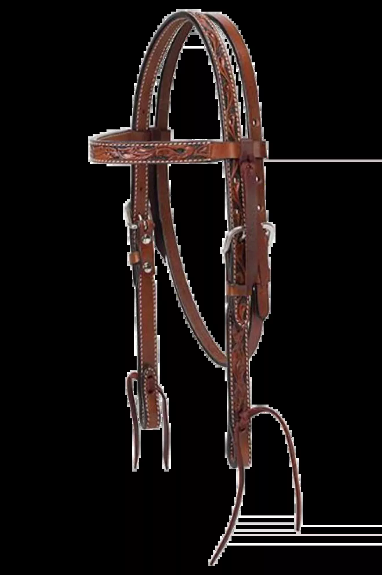 Pony Floral Carve BB Headstall