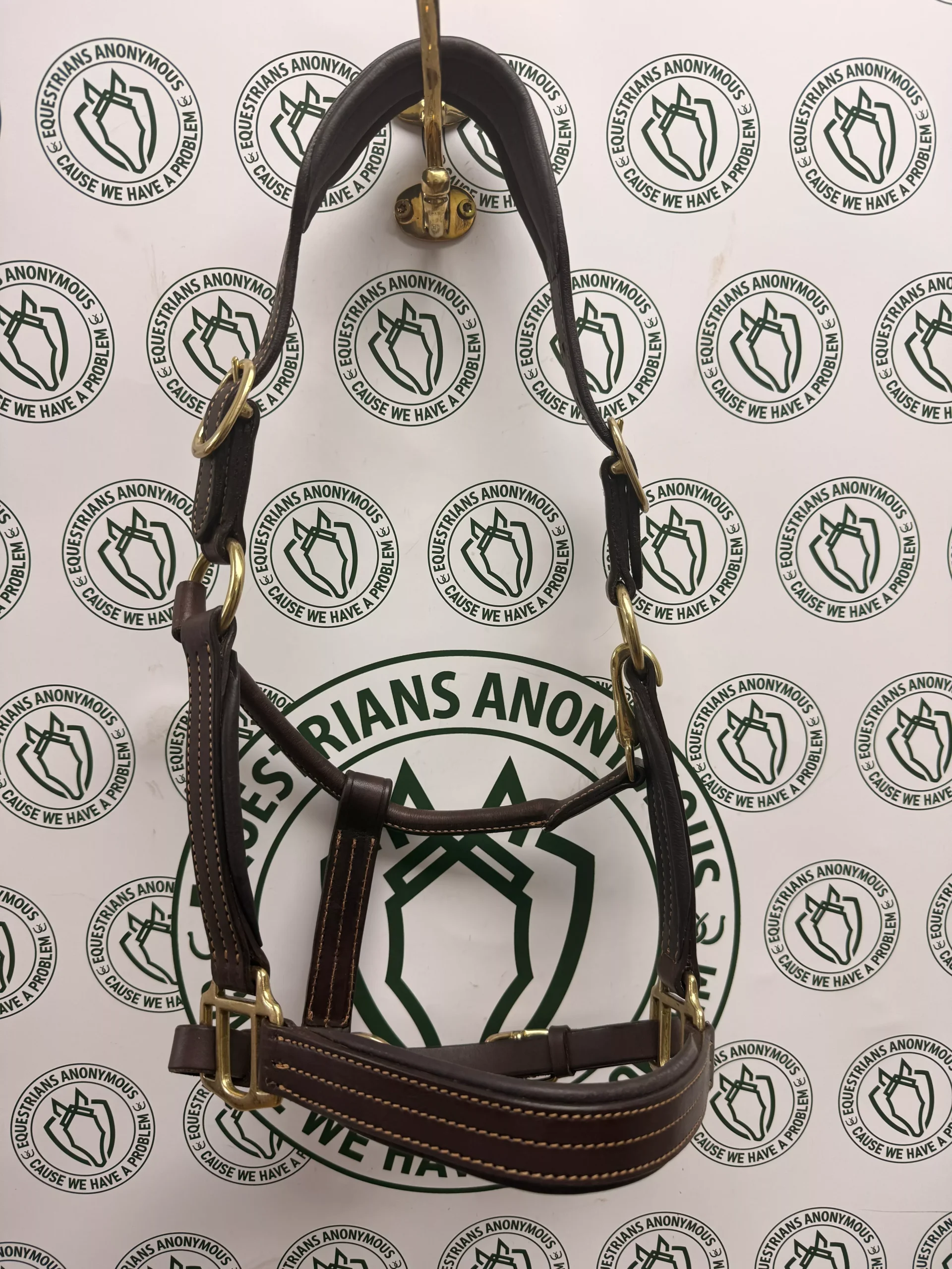 Pony Leather Halter Havana brown