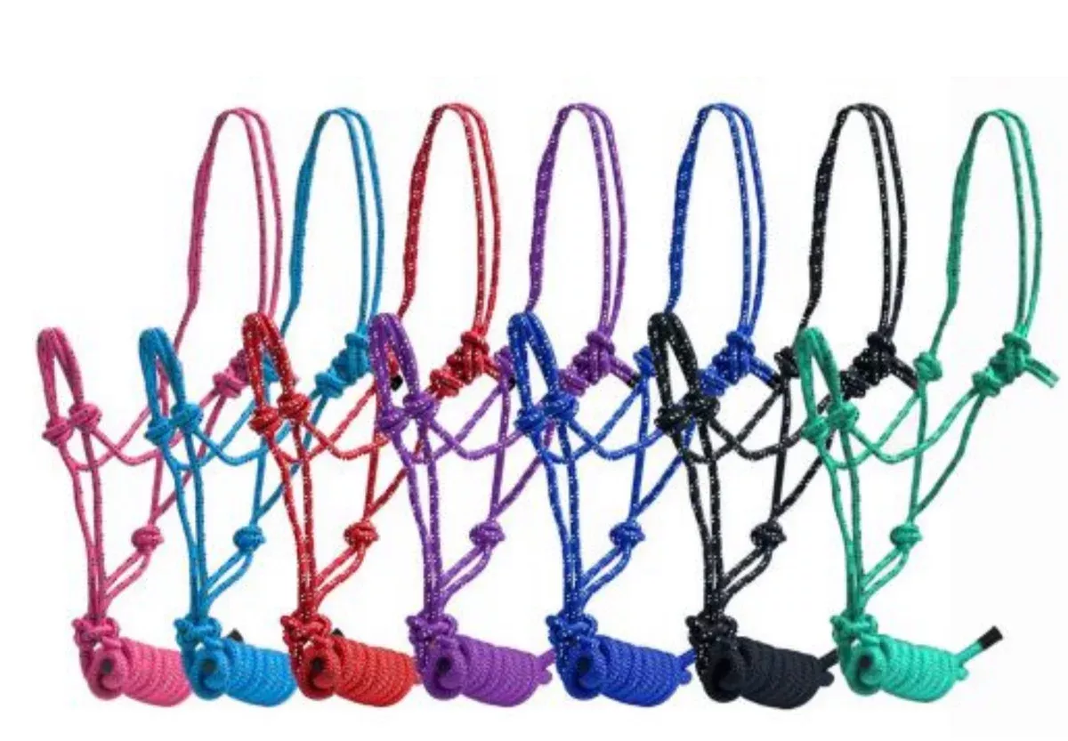 PONY SIZE BRAIDED ROPE HALTER