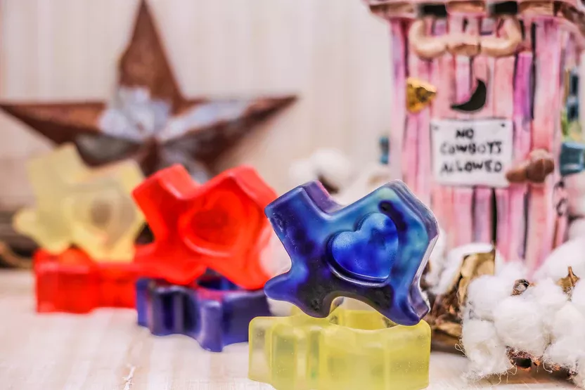 Pony Suds - Custom Shaped Tack Soap - God Bless Texas (3 Pieces)