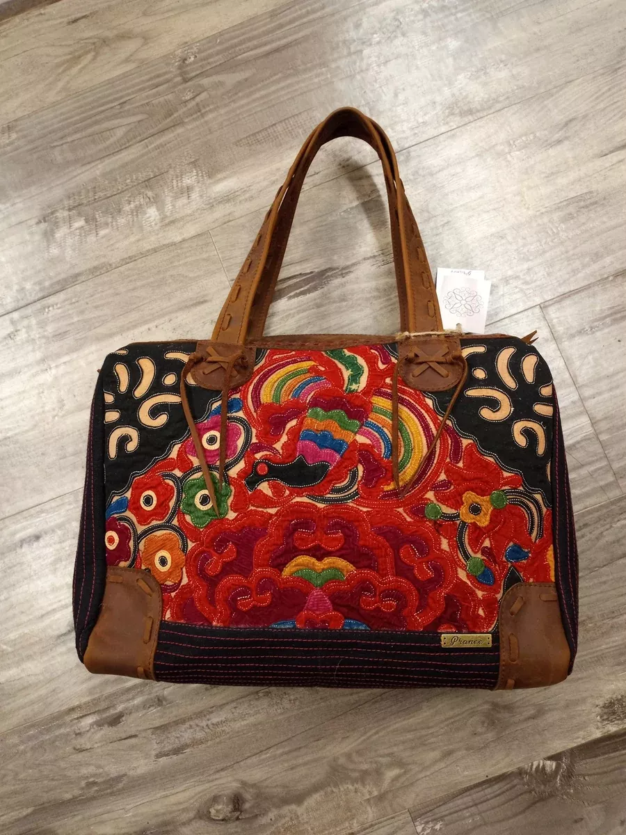 Pranee Bags Brooklyn Willow Artisan Bag Coffee