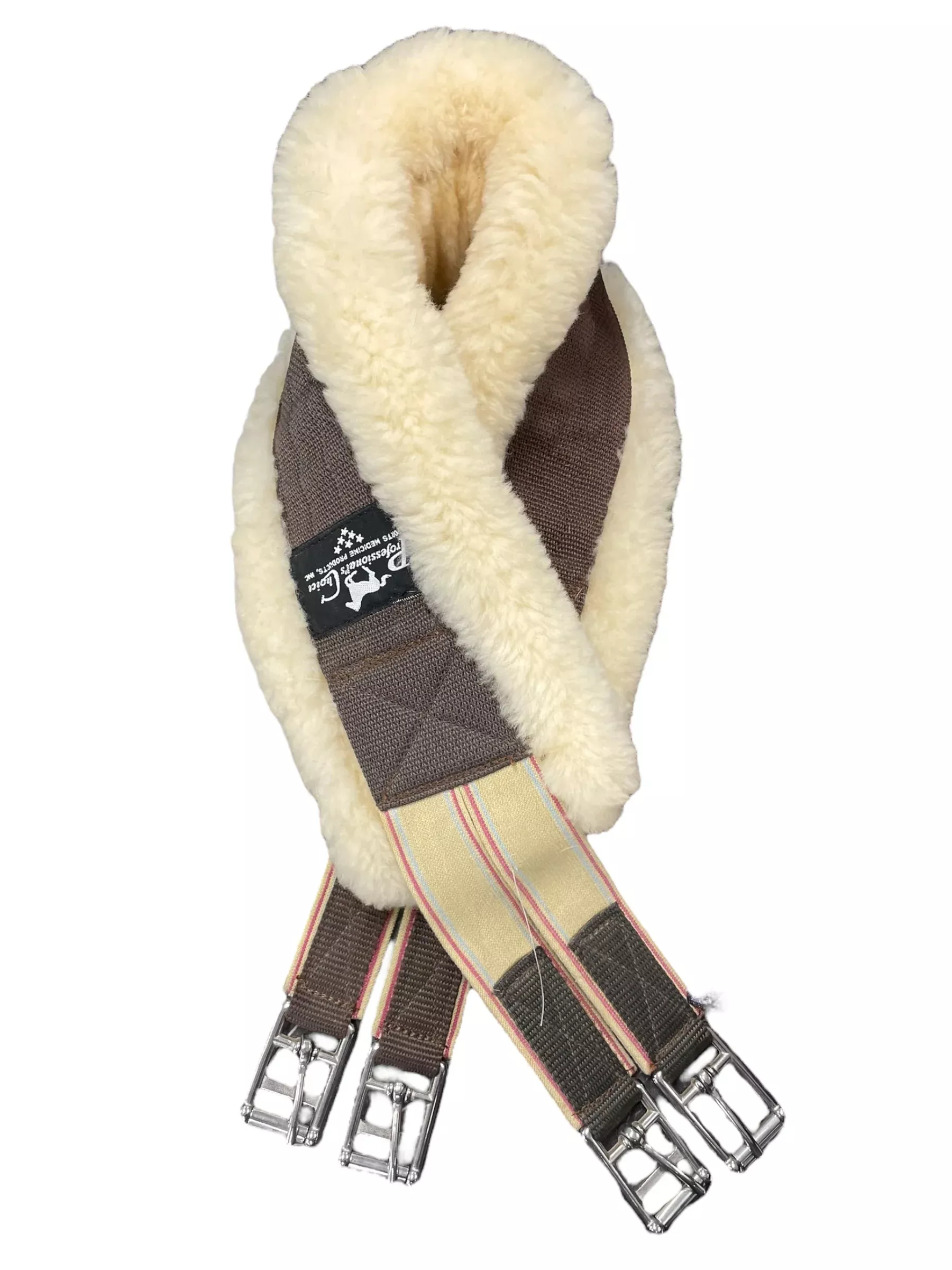 Pro Choice Lined Synthetic Girth - Brown/Tan - 42" - USED