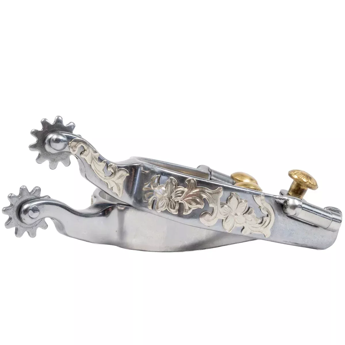 Professional's Choice Floral Shank 10pt Rowel Spur