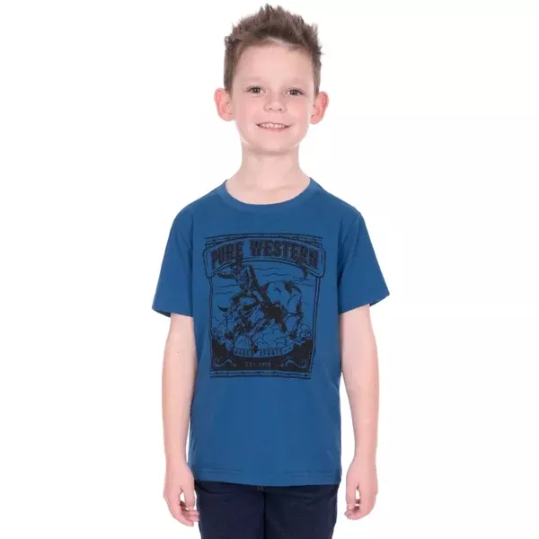 Pure Western Boys T-Shirt | Rodeo | Denim