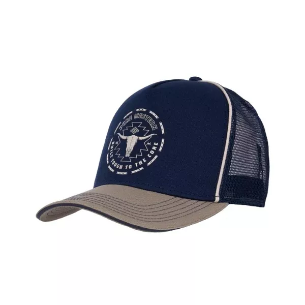 Pure Western Trucker Caps | Oscar | Tan / Navy