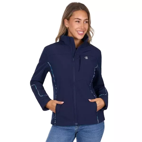 Pure Western Womens Jacket | Corine Softshell | Navy