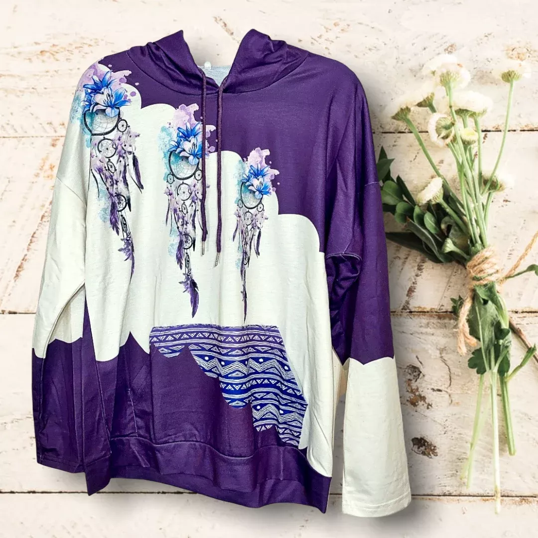PURPLE DREAM CATCHER HOODIE