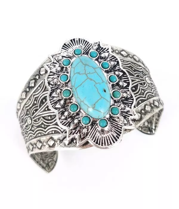 ( Q503 )TURQUOISE BANGLE BRACELET