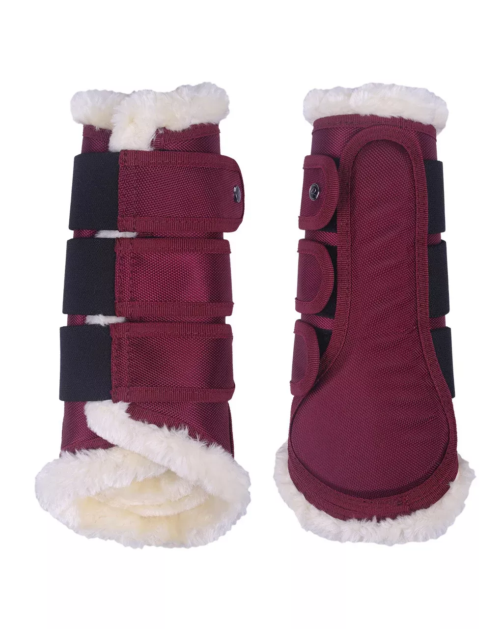 QHP Astana Splint Boots-Burgundy