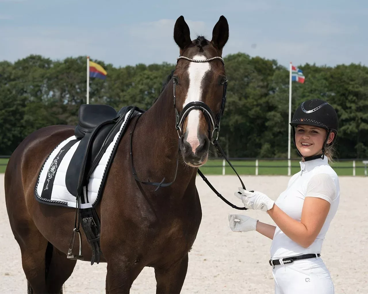 QHP Jolijn White Competition Shirt