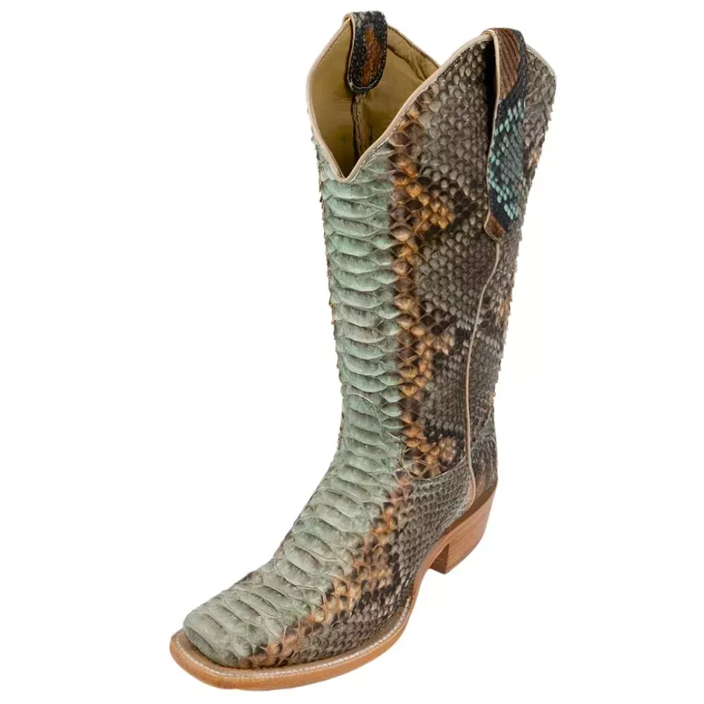 R. Watson Women's Python Cutter Toe Boot