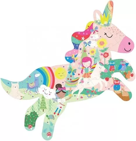RAINBOW UNICORN 40PC JIGSAW PUZZLE By FLOSS & ROCK
