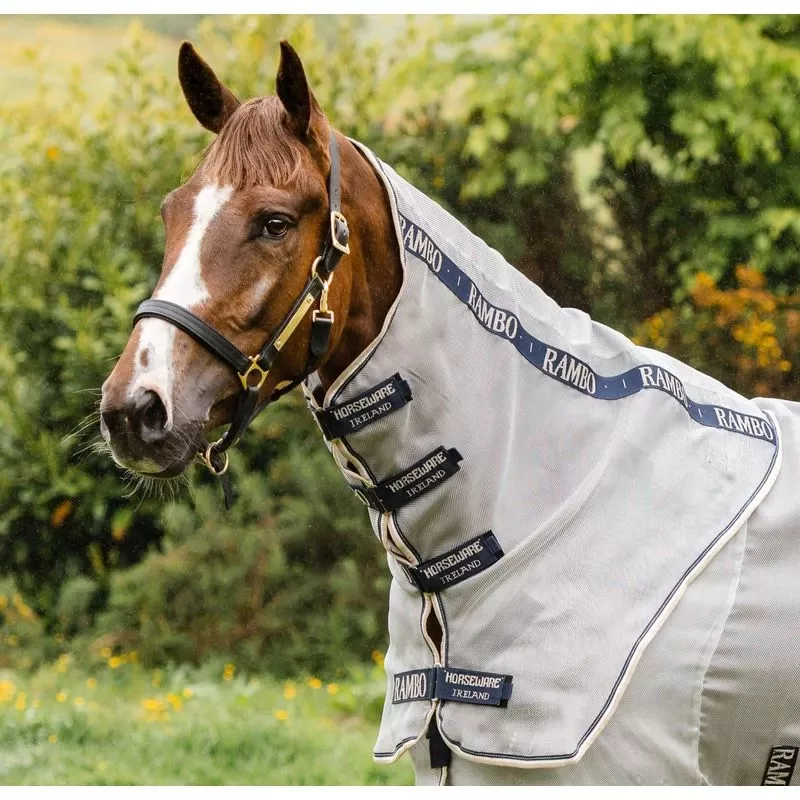 Rambo Protector Neck Cover – Silver/Navy/White/Beige