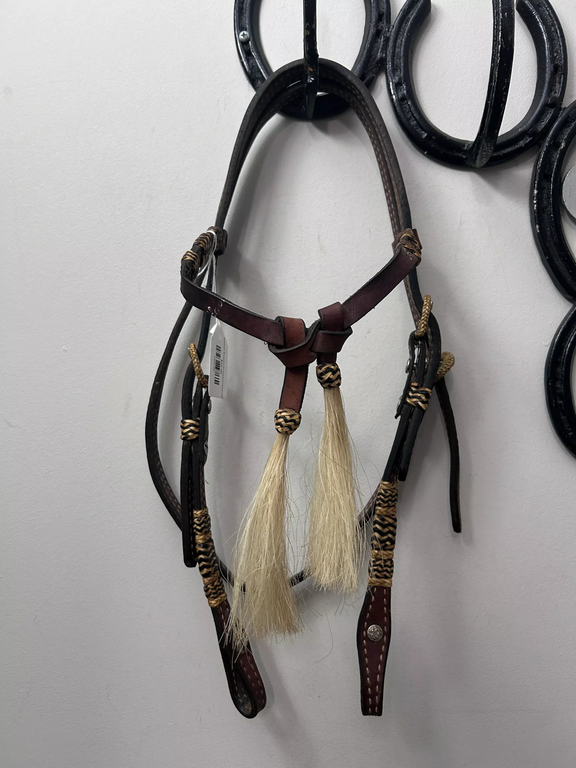 Rawhide Wrapped Browband Headstall