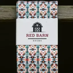 Red Barn Socks - Aztec Vibes - Adult