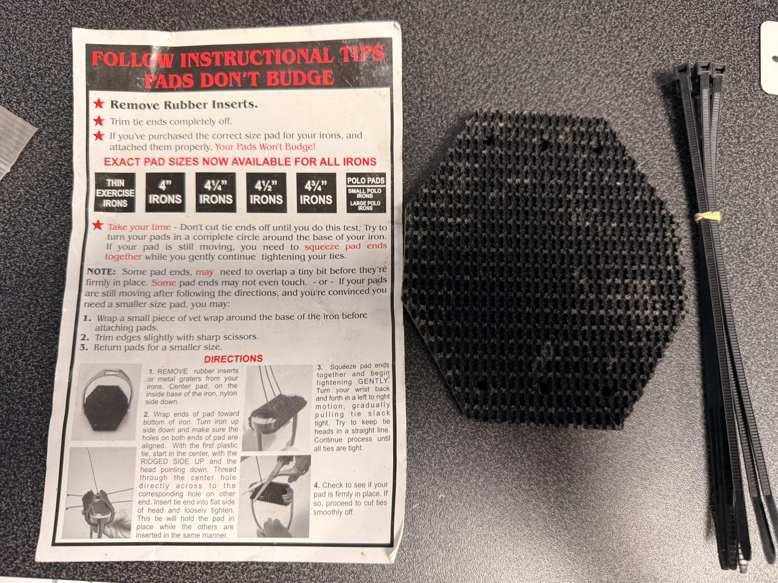 Replacement Stirrup pads