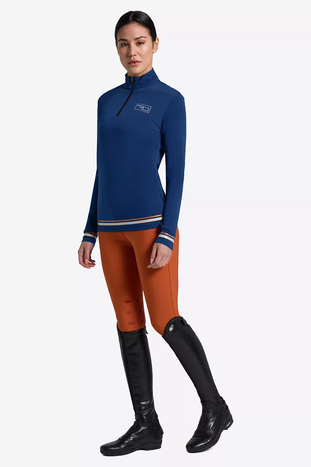 Rider's Gene Long Sleeve Warm Jersey Training Polo