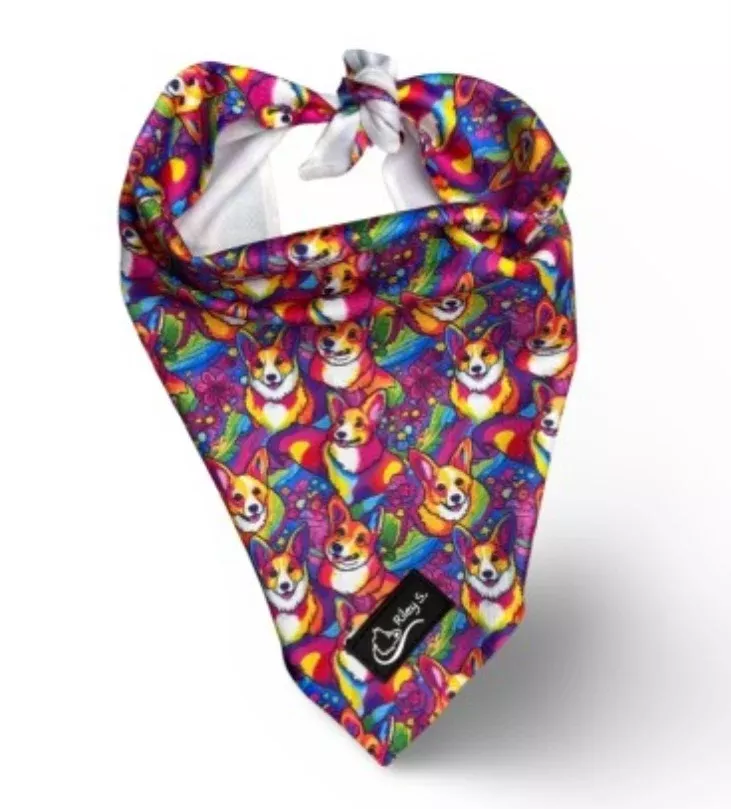Riley S. Crazy Corgi Bandana