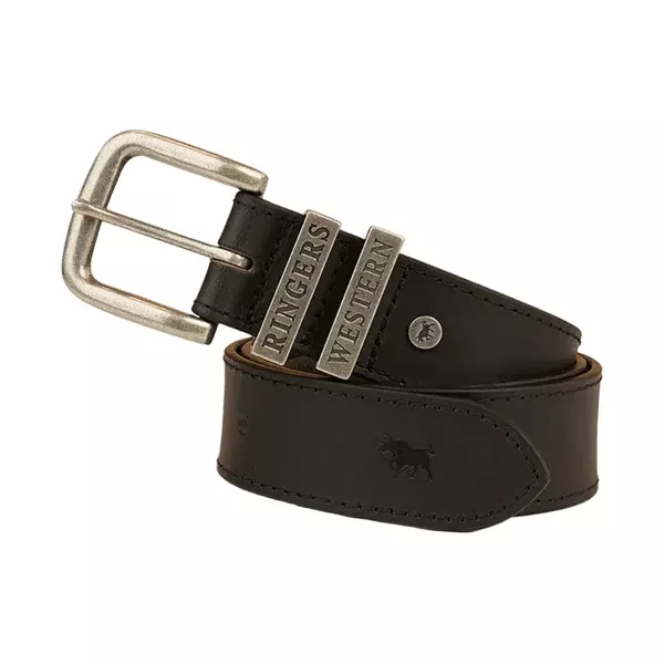 Ringers Western Belt | James | Black / Silver
