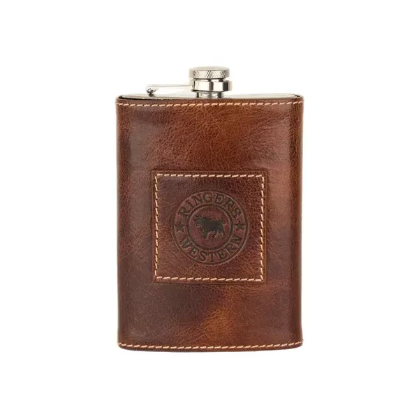 Ringers Western Toro Flask | Cognac