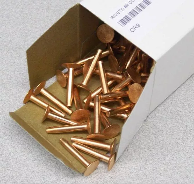 Rivets #9 Copper No Burrs