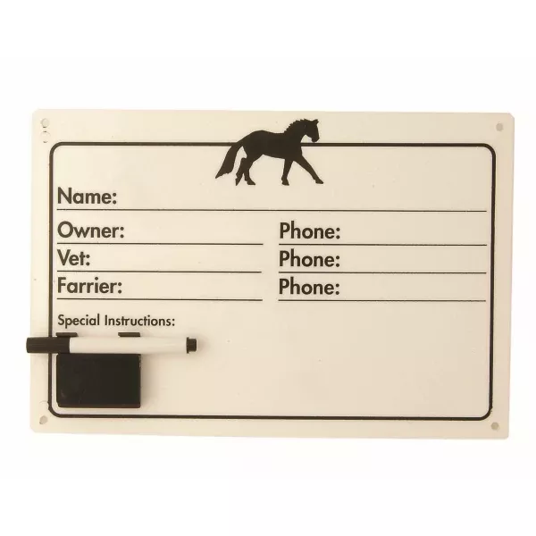 Roma Plastic Nameplate and Pen