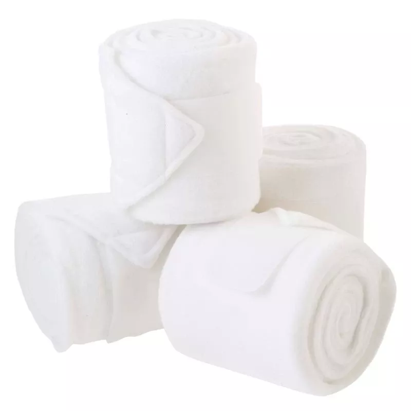 Roma Thick Polo Bandages 4 Pack – White