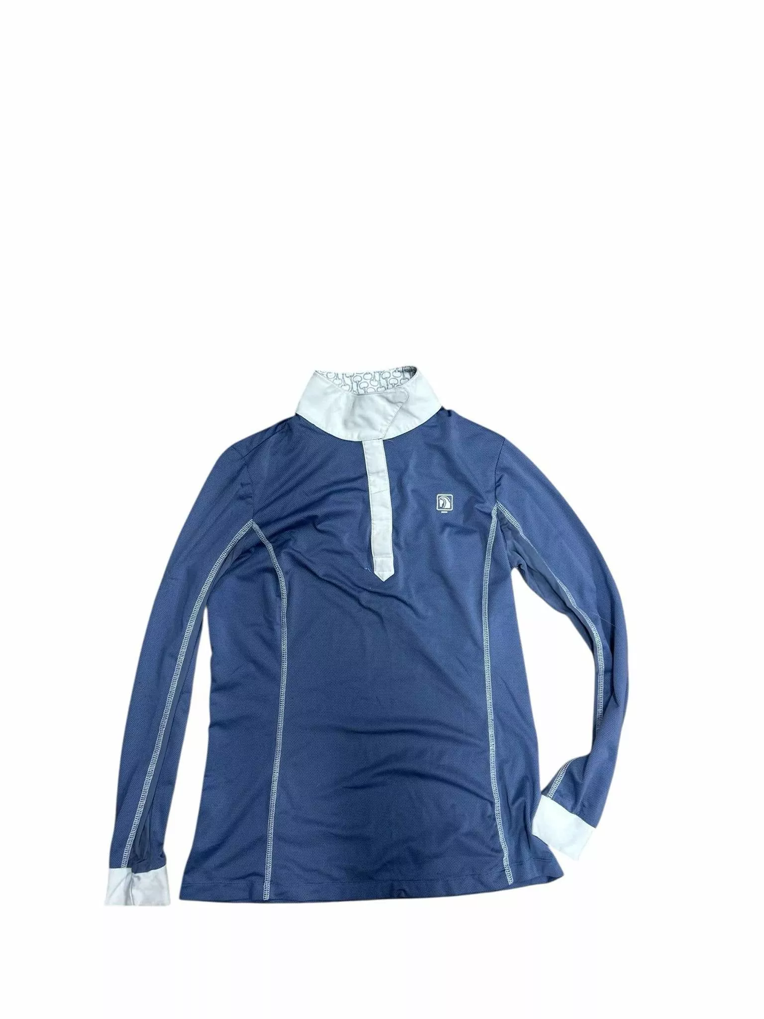 Romfh Show Shirt - Periwinkle/White- Approx Ladies S - USED