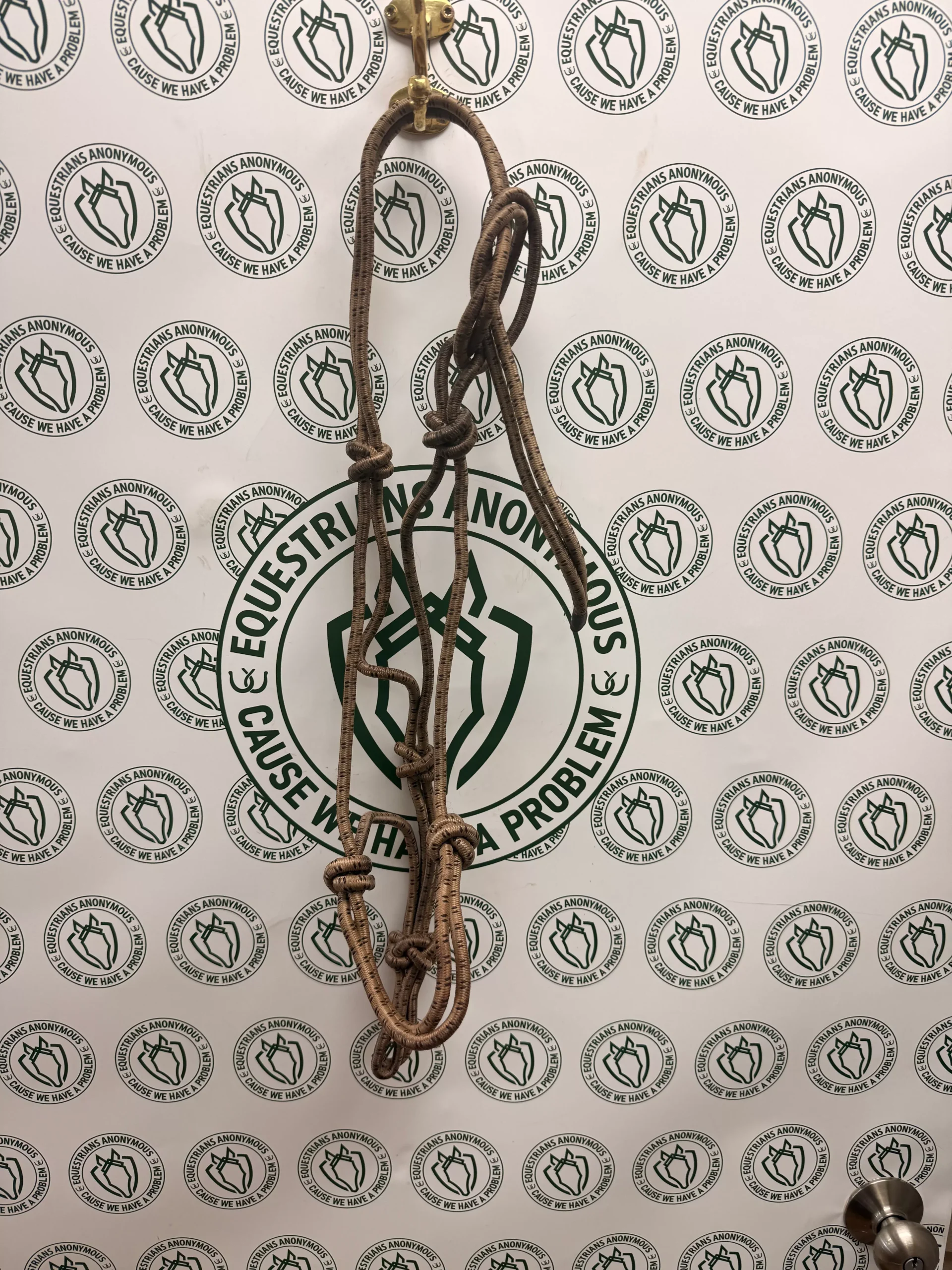 Rope Halter Tan & Brown