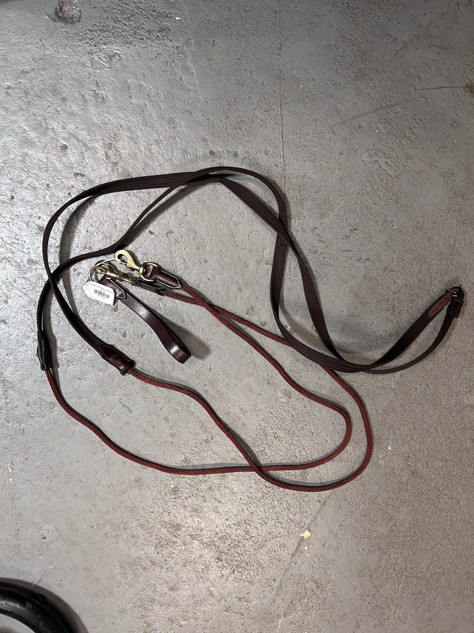 Rope and Web Draw Reins