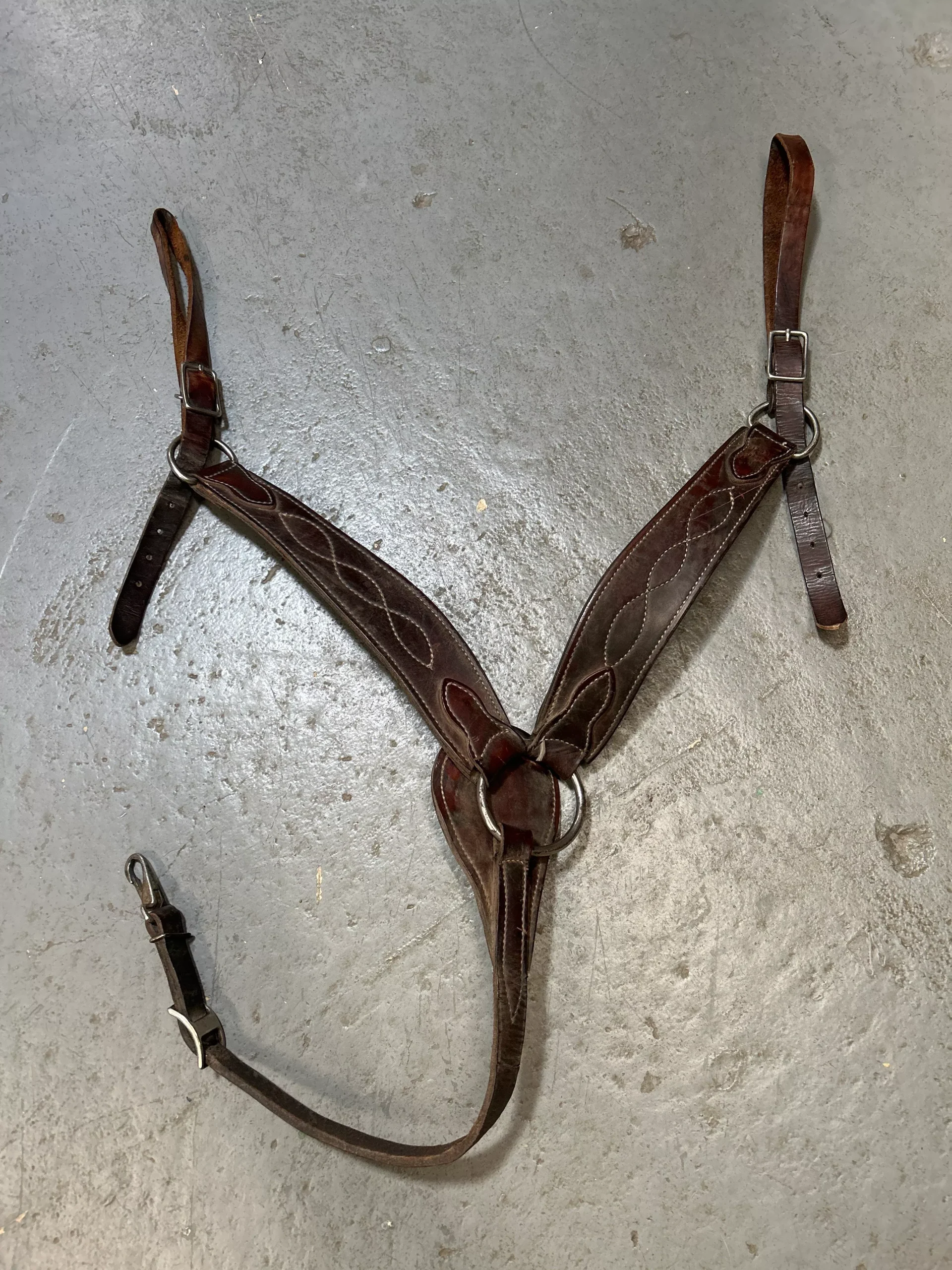 Roper Breast Collar Dark Brown