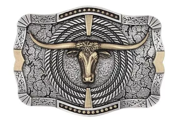 Ropin' Ready Longhorn Attitude Buckle