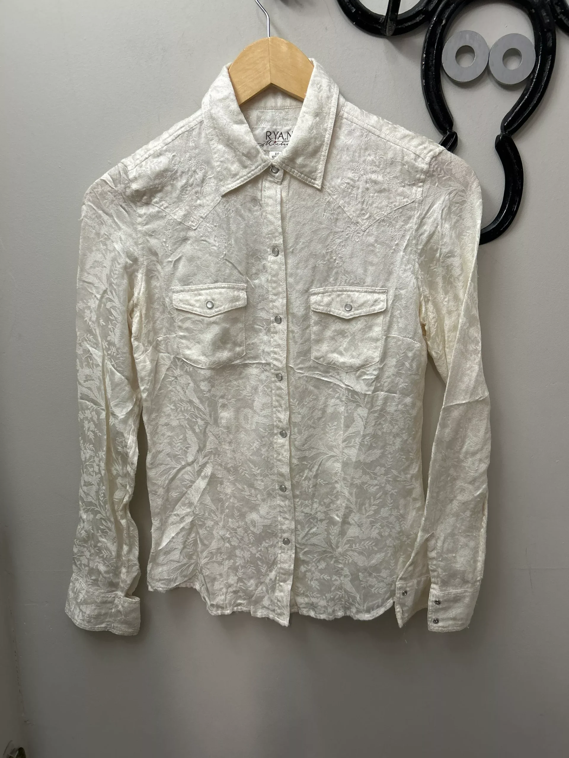 Ryan Michael Button Down Shirt White XS