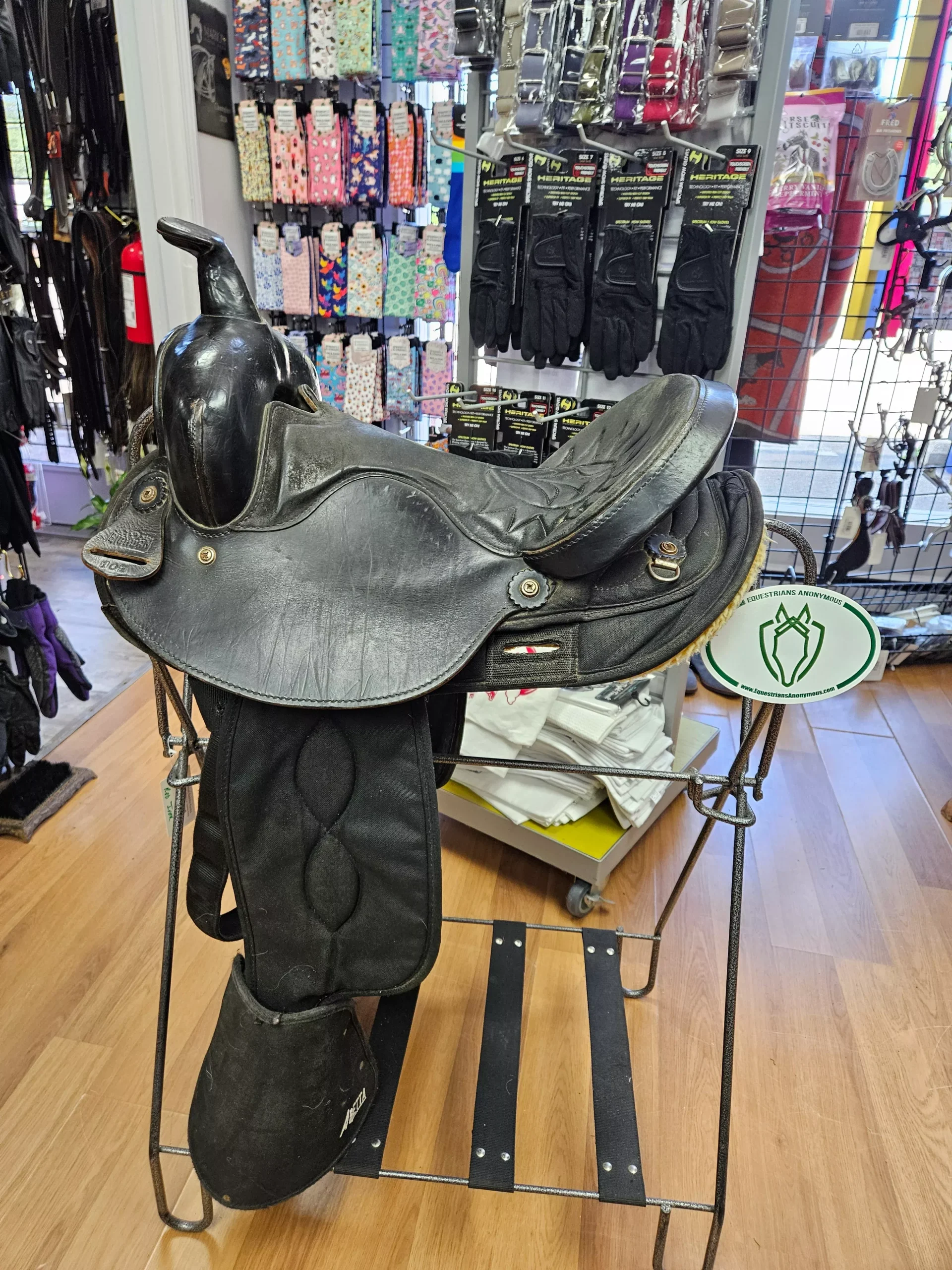 Saddle - Western 15" Big Horn 101 Black trail