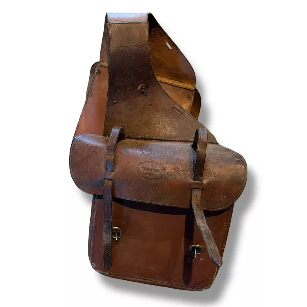 Saddlebags leather crest ridge