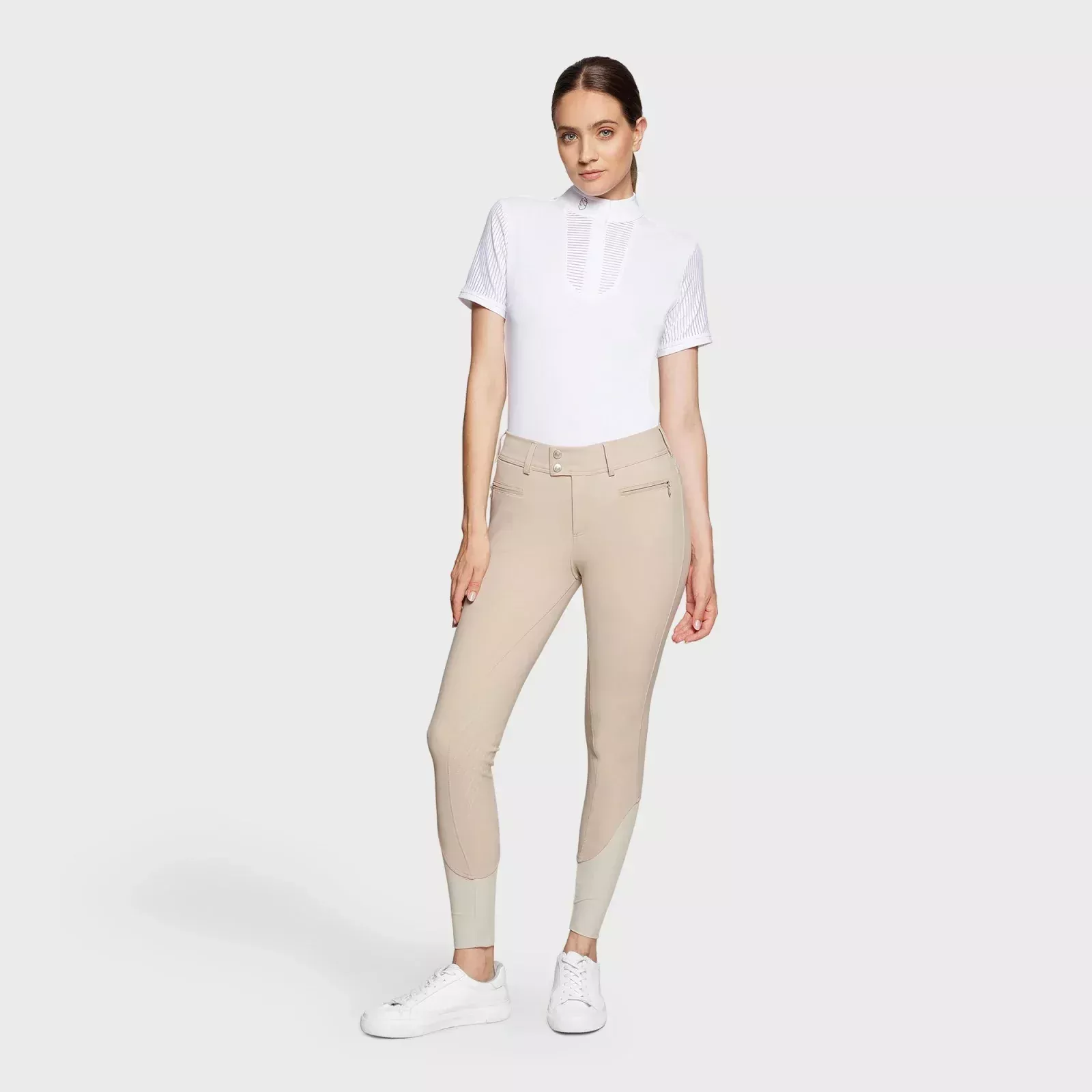 Samshield Clotilde Knee Grip Breeches - Sand