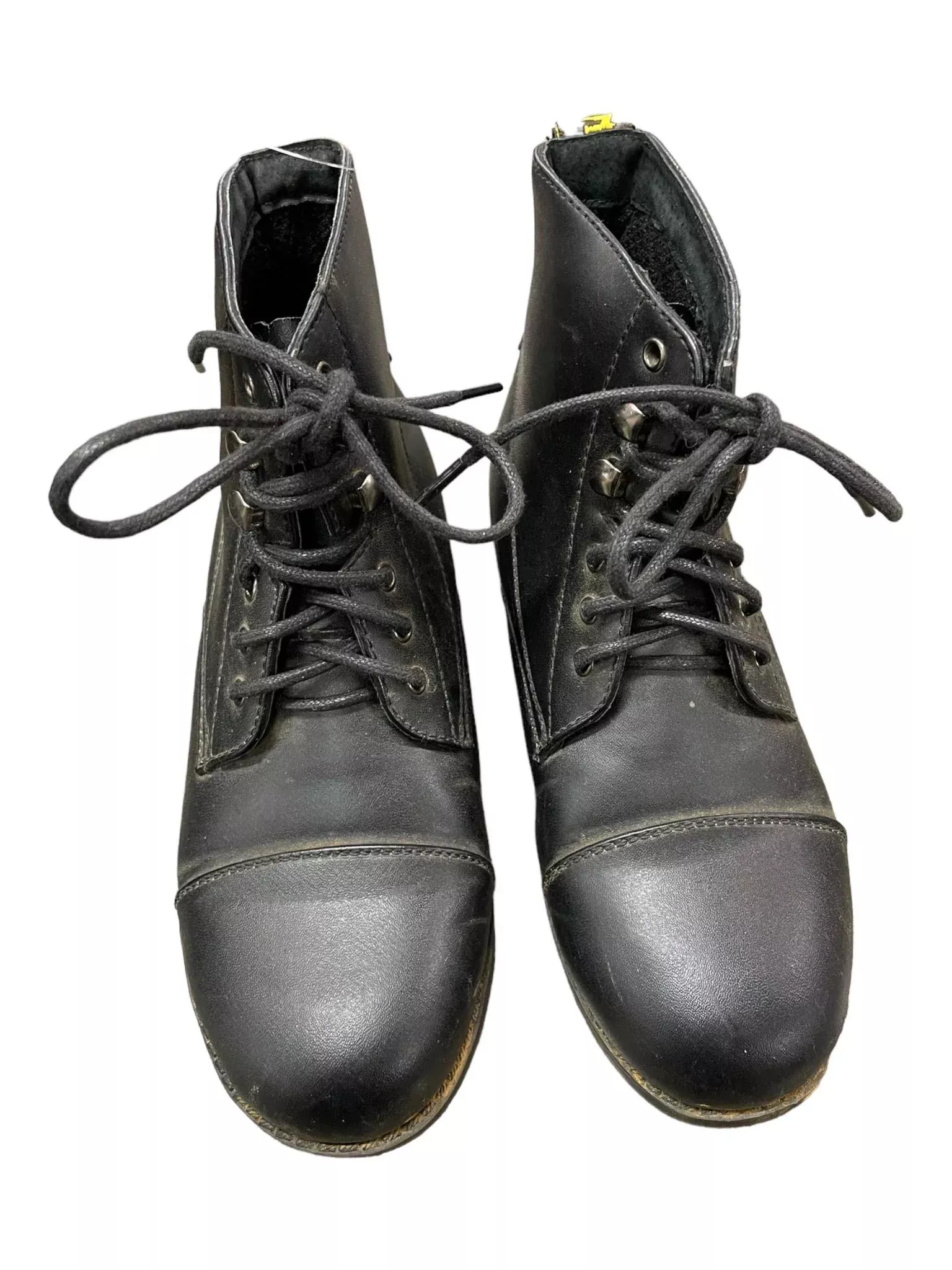 Saxon Lace Paddock Boots - Black - 4 - USED