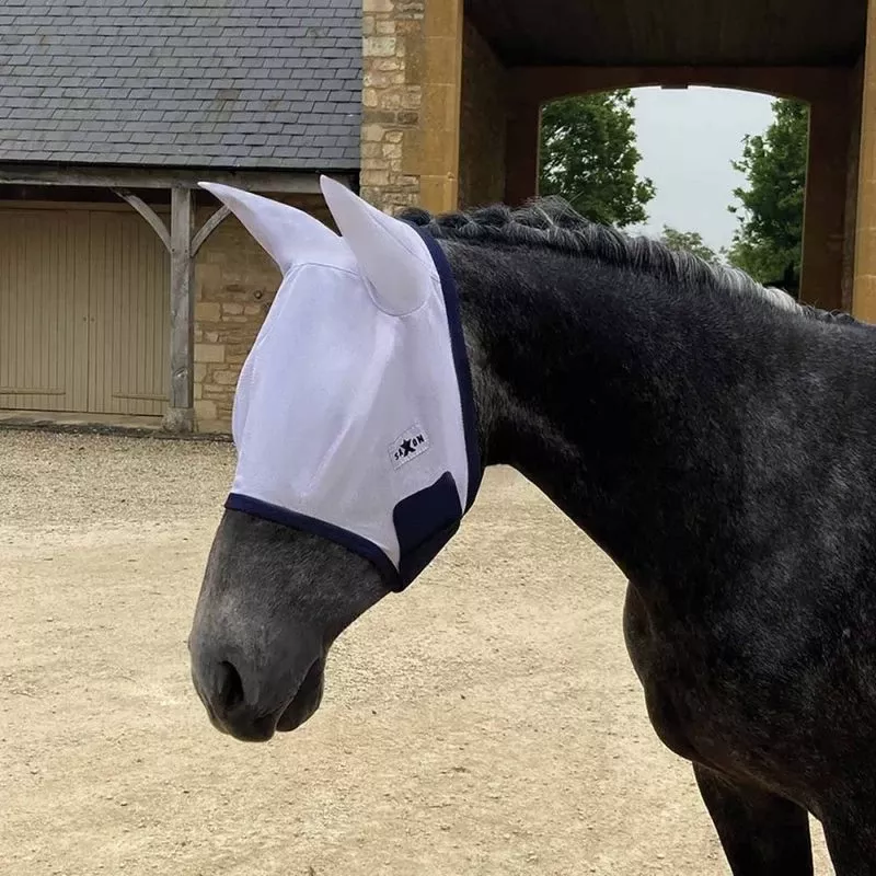 Saxon Mesh Mask – White/Navy