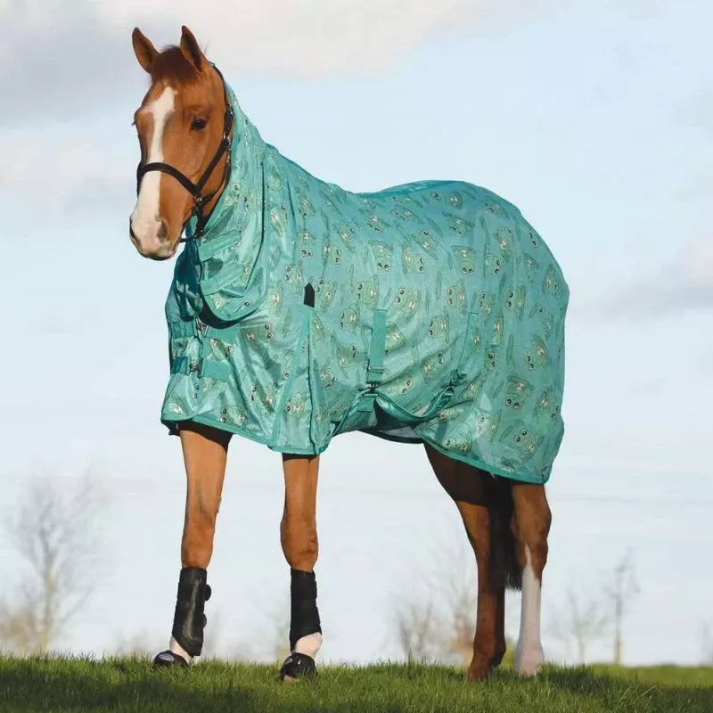 Saxon Mesh W/Gusset Belly Wrap Combo Neck – Frog Print