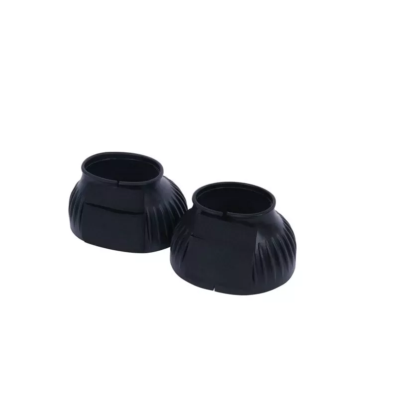 Saxon Ribbed Touch Tape Bell Boots – Black