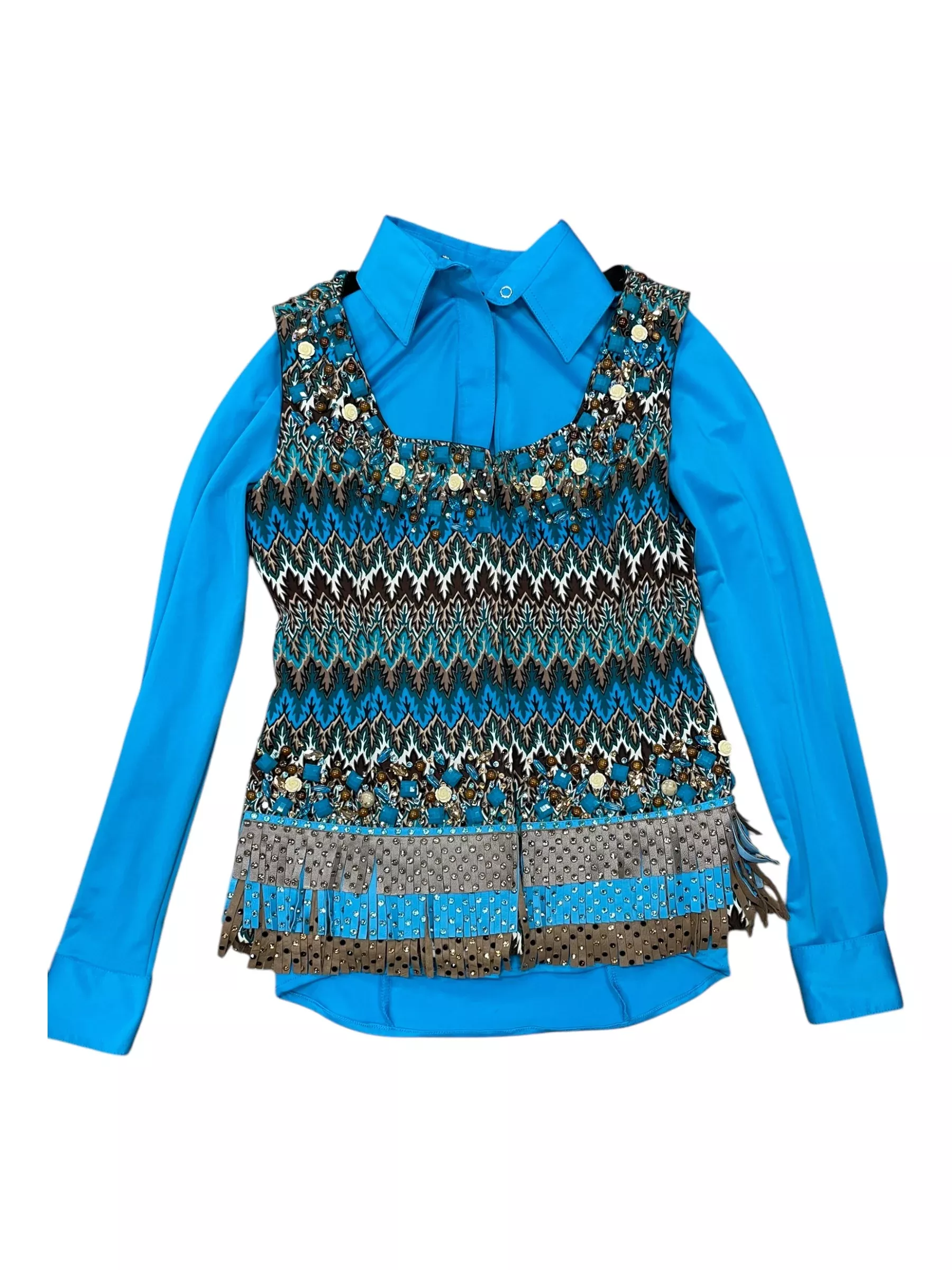 Schneiders/Totally Outfitted Western Set - Blue/Brown - S - USED