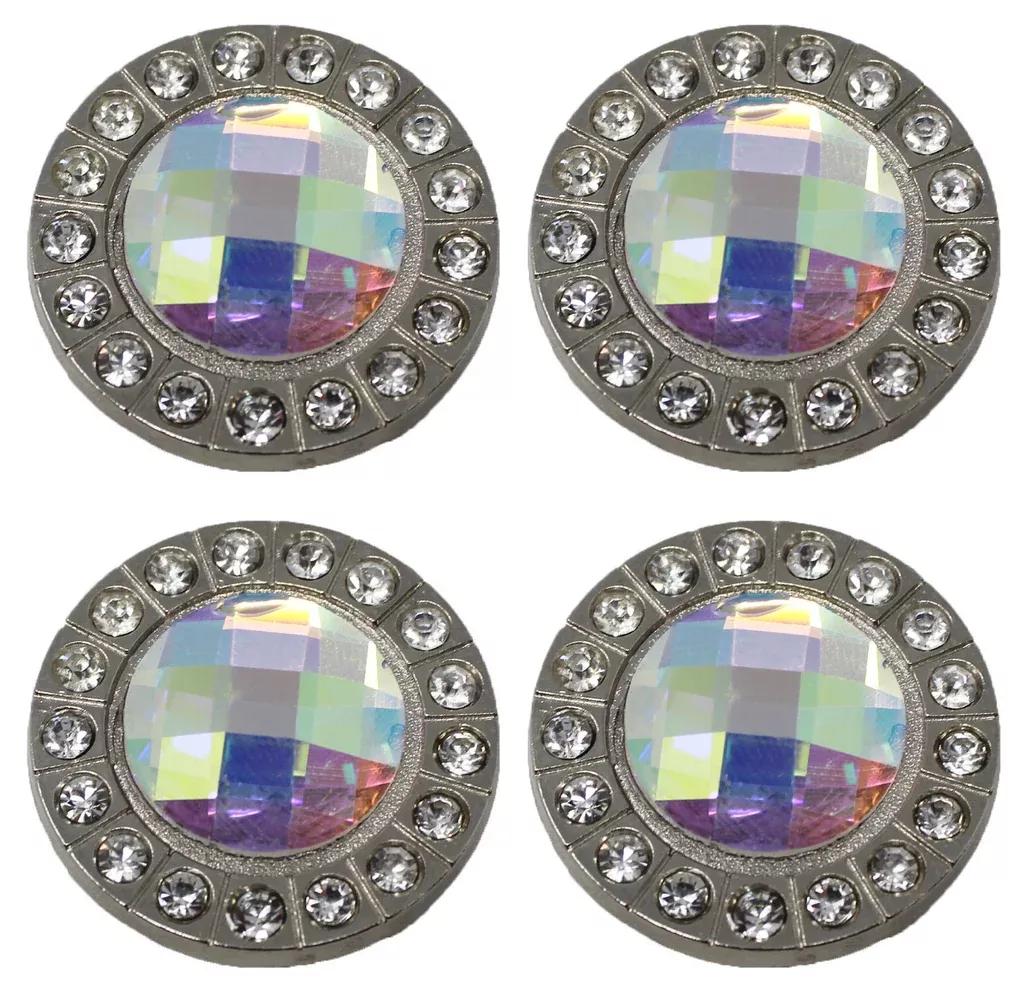 Set of 4 Conchos Western Saddle Tack Clear Co384