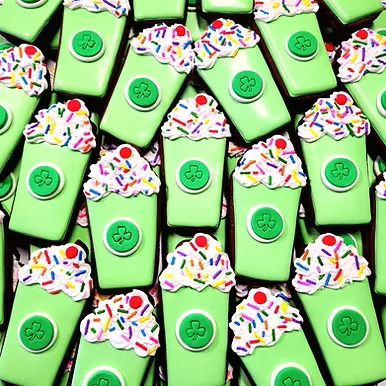 Shamrock Shake Horse Treats