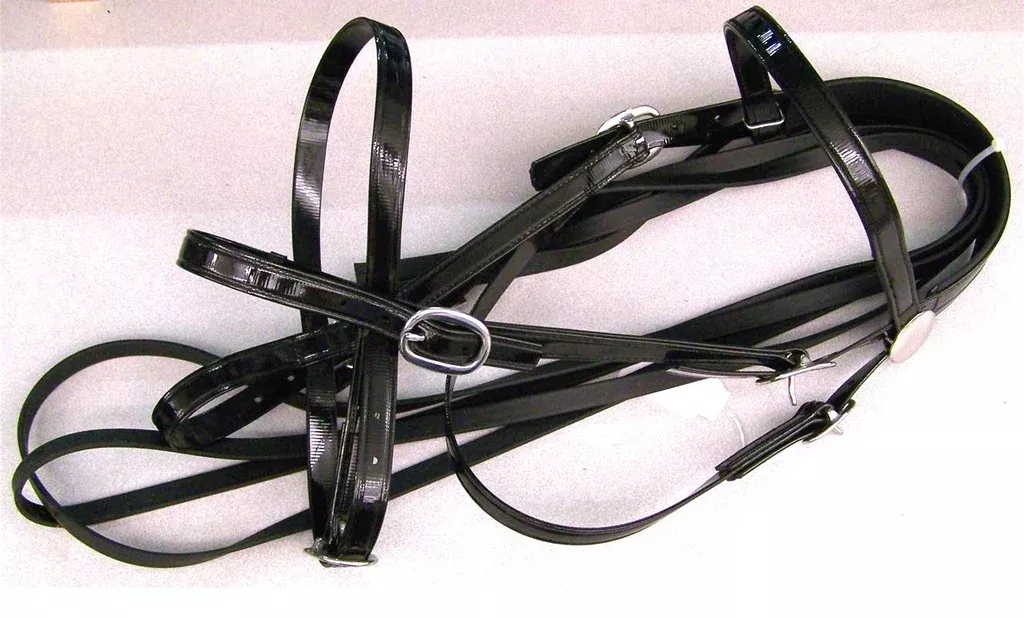 Shiny Biothane Draft Riding Bridle