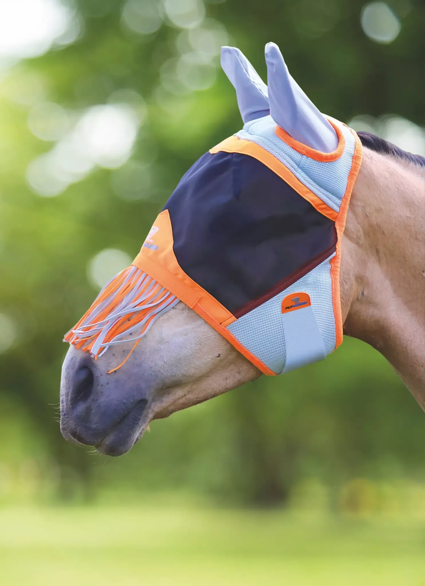 Shires - Air Motion Fly Mask w/ Ears & Fringe -