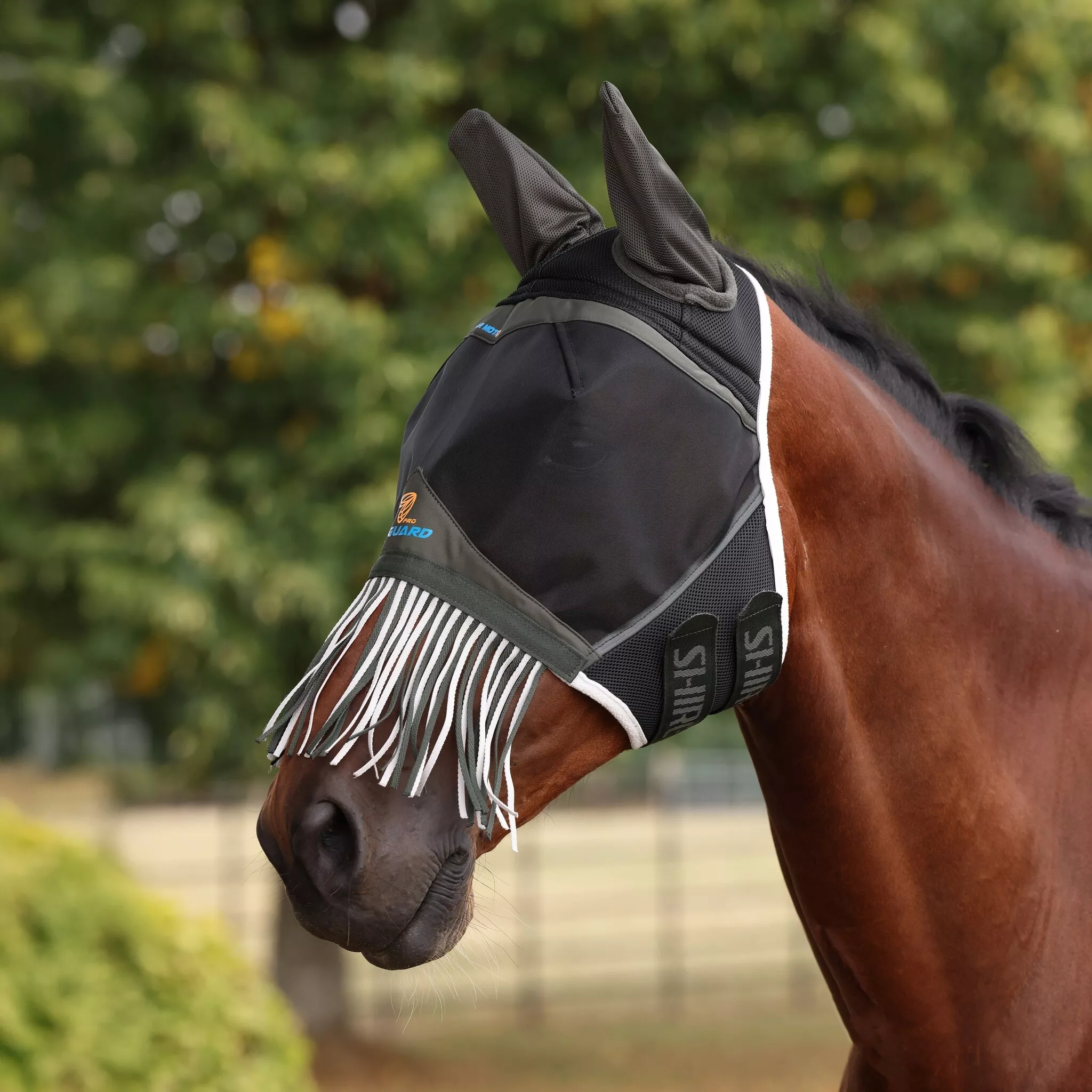 Shires Air Motion Fly Mask with Ears & Fringe
