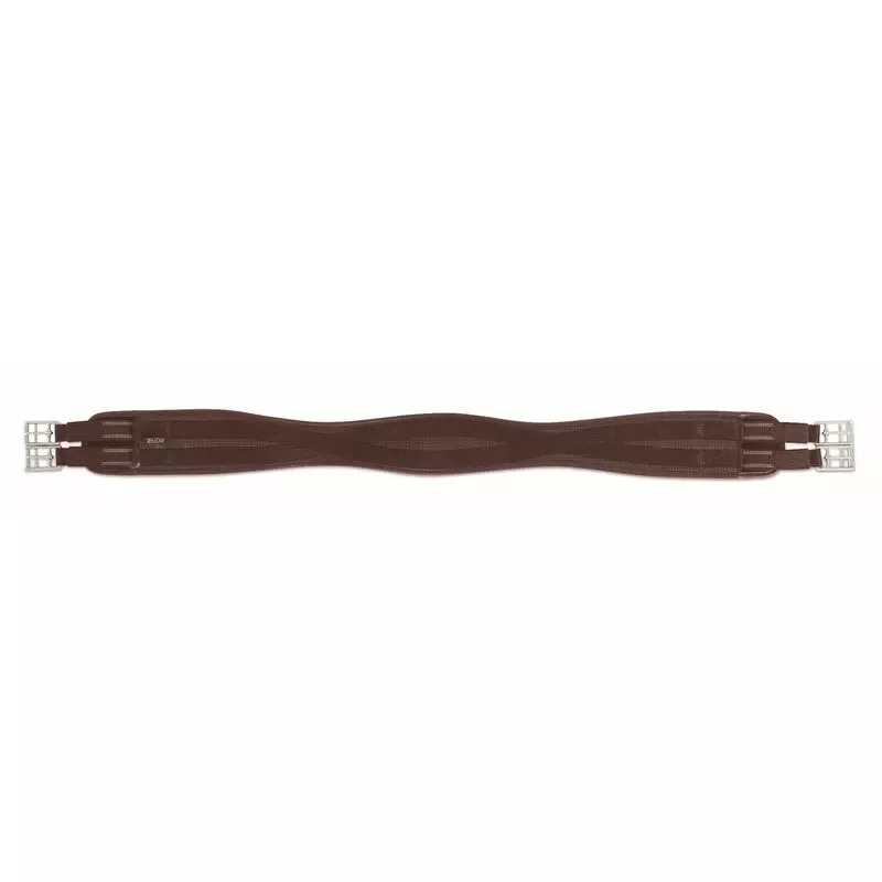 Shires Anti-Chafe Contour Girth W/Elastic – Brown