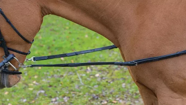 Shires Avignon Leather/ Elastic Side Reins
