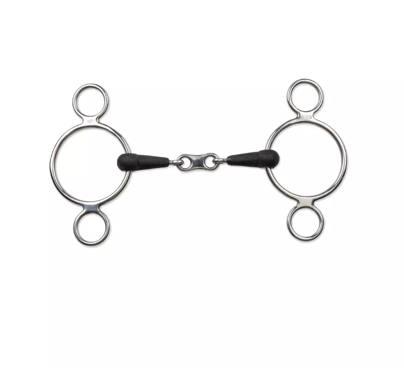 Shires - Equikind+ Two Ring French Link Gag Bit -